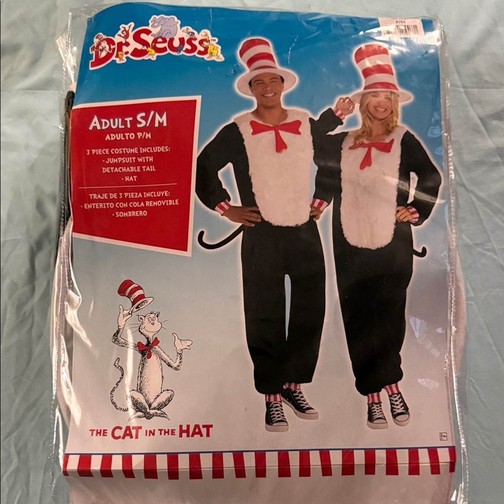 Dr. Seuss Cat in the Hat Costume - Black, White, and Red